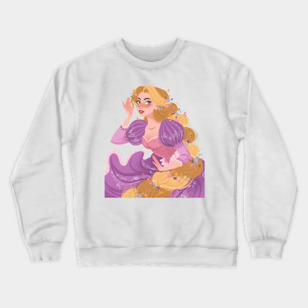 Blonde girl fanart Crewneck Sweatshirt by Sara no.style.illustrator